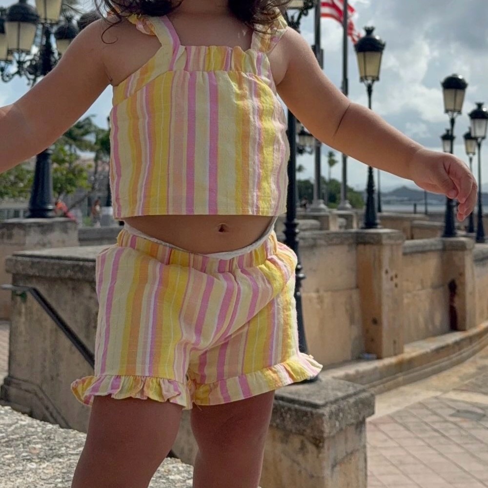 Sunny Stripes Kids Shorts